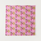 Prinses in Roze Wandkleed (Voorkant (horizontaal))