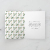 Prinses in Sage Green Dress Verjaardag Quinceanera Kaart (Binnen)