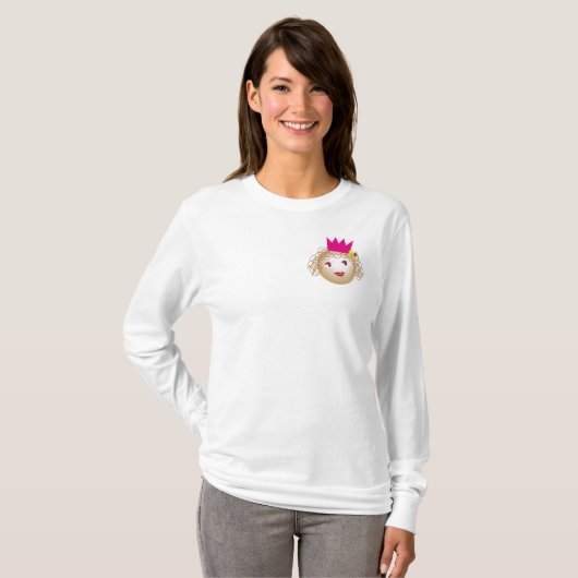 prinses in sprookje, stripfiguur t-shirt (Voorkant volledig)