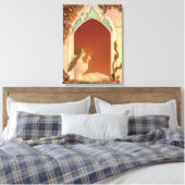 Prinses in zonlicht canvas afdruk (Insitu (Slaapkamer))