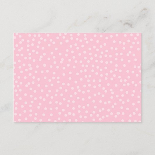 Prinses Insert kaart Meisje Roze Goud Douche (Achterkant)