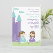  Prinses Invitation Kaart (Staand voorkant)