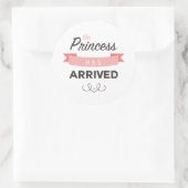 Prinses is aangekomen Baby shower Stickers (Tas)