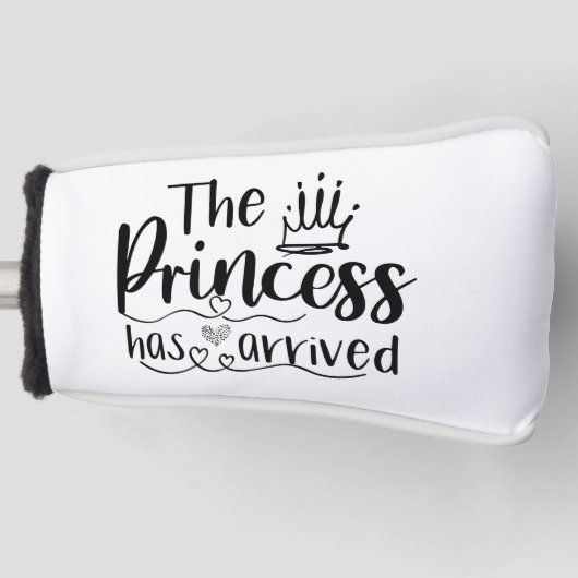 Prinses is aangekomen schattig meisje golfheadcover (Voorkant)
