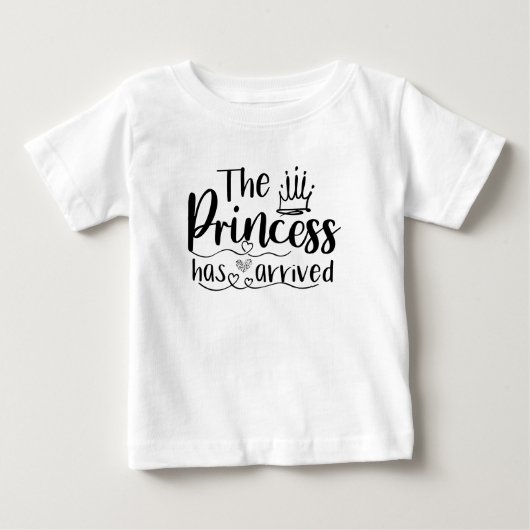 Prinses is gearriveerd schattig babymeisje (Voorkant)