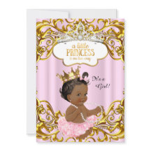 Prinses is op komst Baby Shower Roze Etnisch