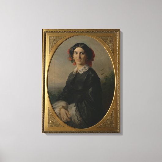 Prinses Johanna von Bismarck, 1857 Canvas Afdruk (Voorkant)