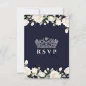 Prinses Jurk Blauw Quinceanera Menu Opties (Voorkant)