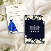 Prinses Jurk Blauw Quinceanera Menu Opties