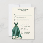 Prinses Jurk Groen Quinceanera Menu Opties (Achterkant)