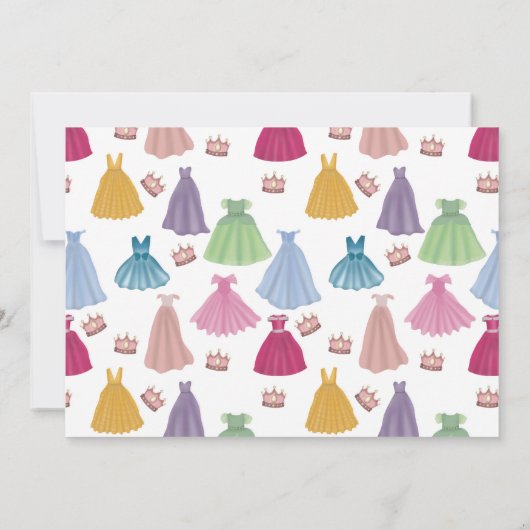 Prinses Jurk Sprookje Custom Foto Verjaardag Kaart (Achterkant)