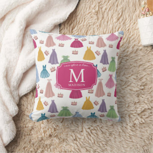 Prinses Jurken Sprookjesachtig Meisje Monogram Kussen