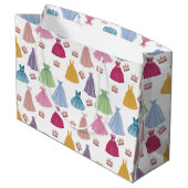 Prinses Jurken Sprookjesachtig Meisje Patroon Groot Cadeauzakje (Achterkant Gekanteld)