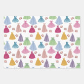 Prinses Jurken Sprookjesachtig Meisje Patroon Inpakpapier Vel (Voorkant 2)