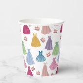 Prinses Jurken Sprookjesachtig Meisje Patroon Papieren Bekers (Links)