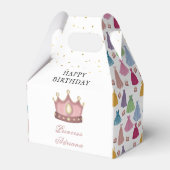 Prinses Jurken Sprookjesmeisje Verjaardag Bedankdoosjes (Voorkant Zijde)