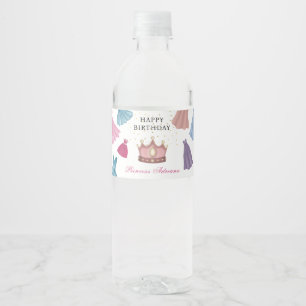 Prinses Jurken Sprookjesmeisje Verjaardag Waterfles Etiket