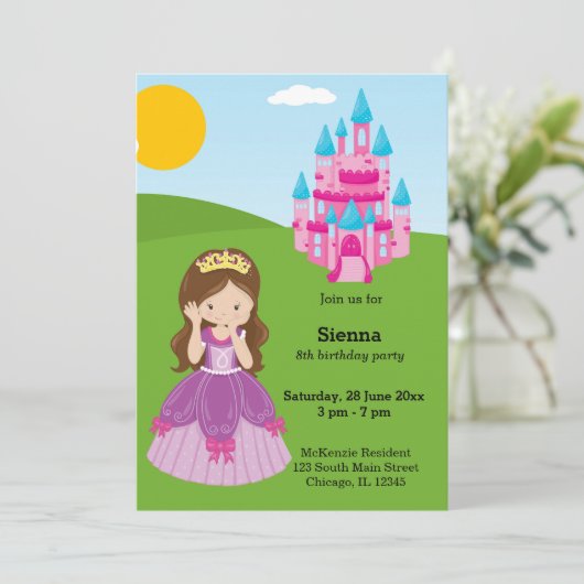 prinses kaart (Staand voorkant)