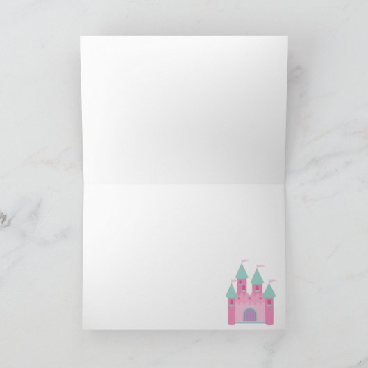 Prinses & Kasteel Bedankkaart (Binnen)