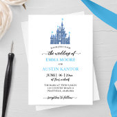 Prinses Kasteel bruiloft uitnodiging