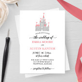 Prinses Kasteel bruiloft uitnodiging
