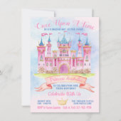 Prinses Kasteel Elk nummer Prinses Verjaardagsfees Kaart (Voorkant)