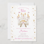 Prinses Kasteel Magisch Meisje 2e Verjaardag Kaart (Voorkant)