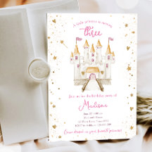 Prinses Kasteel Magisch Meisje 3e Derde Verjaardag