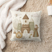 Prinses Kasteel met naam Kussen (Deken)