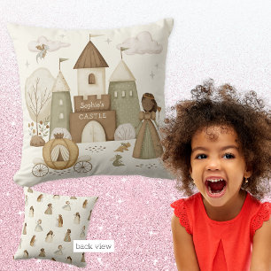 Prinses Kasteel met naam Kussen