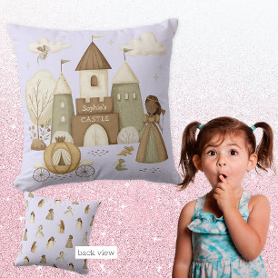 Prinses Kasteel met naam Kussen