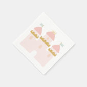 Prinses Kasteel Verjaardags Servet (Hoek)