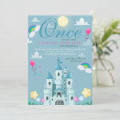 Prinses Kasteel Verjaardagsfeest Kaart (Staand voorkant)