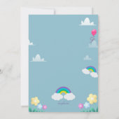 Prinses Kasteel Verjaardagsfeest Kaart (Achterkant)