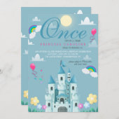 Prinses Kasteel Verjaardagsfeest Kaart (Voorkant / Achterkant)