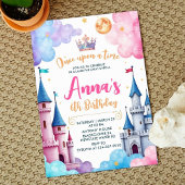 Prinses Kasteel Verjaardagsfeest Kaart