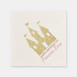 Prinses Kasteel Verjaardagsfeest Servetten