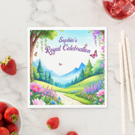 Prinses Kasteel Verjaardagsfeestje Servetten