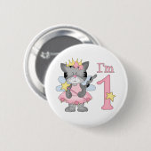 Prinses Kat 1st Birthday Ronde Button 5,7 Cm (Voorkant /achterkant)