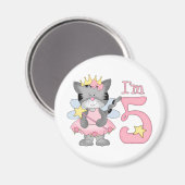 Prinses Kat 5e Verjaardag Magneet (Voorkant / Achterkant)