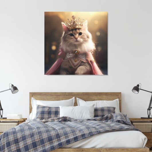 Prinses kat afbeelding voor decoreren canvas afdruk (Insitu (Slaapkamer))