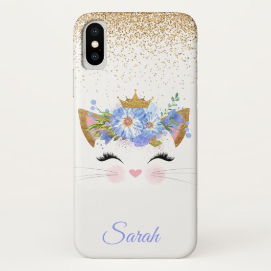 Prinses Kat iPhone X Hoesje (Achterkant)