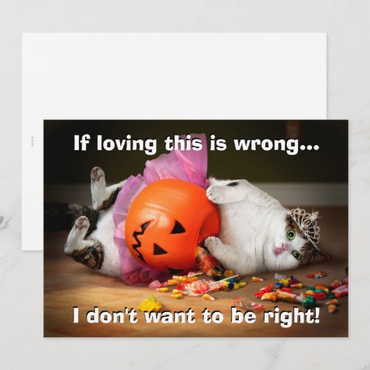 Prinses Kat Met Snoep Emmer Kaart (Voorkant / Achterkant)