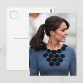 Prinses Kate grijs gestileerd grijs Briefkaart (Voorkant / Achterkant)