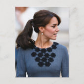 Prinses Kate grijs gestileerd grijs Briefkaart (Voorkant)