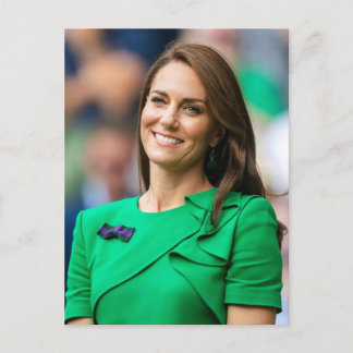 Prinses Kate groen gestileerd Briefkaart