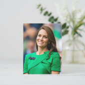 Prinses Kate groen gestileerd Briefkaart (Staand voorkant)