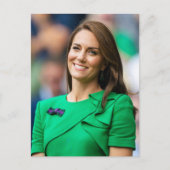 Prinses Kate groen gestileerd Briefkaart (Voorkant)