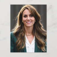 Prinses Kate groen wit gestileerd