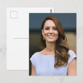 Prinses Kate lila gestileerd Briefkaart (Voorkant / Achterkant)